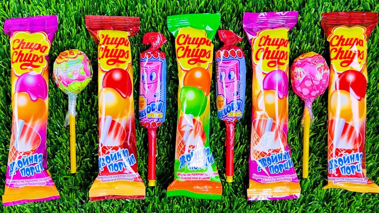 Satisfying Video | Unboxing GIANT Rainbow Lollipop Candy with Yummy Sweets Cutting ASMR смотреть онлайн