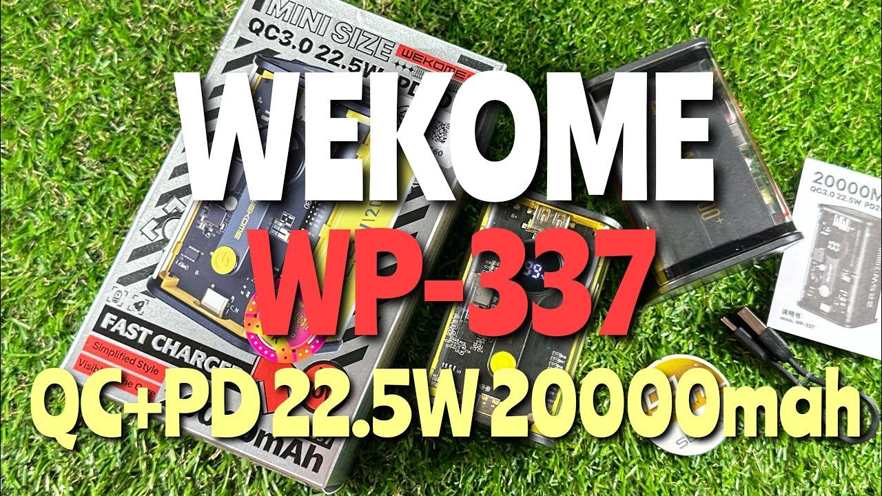 Wekome (WK) WP-337 QC3.0+PD 22.5W 20000mah Powerbank (แบตสำรองชาร์จเร็ว 22.5W) #wekome