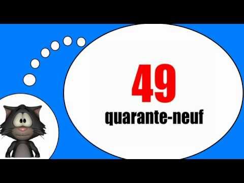 Курсы французского языка = Цифры от 40 до 50 смотреть онлайн
