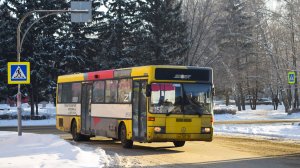 Автобус Mercedes-Benz O405 (АР 027 22). Покатушки по Барнаулу. / Ride on the Mercedes-Benz O405 bus