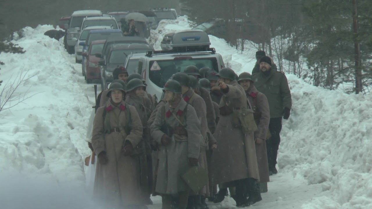 Штурм ДОТа Поппиус (Sj4) 09/02/2019 Реконструкция боя 1940 года.