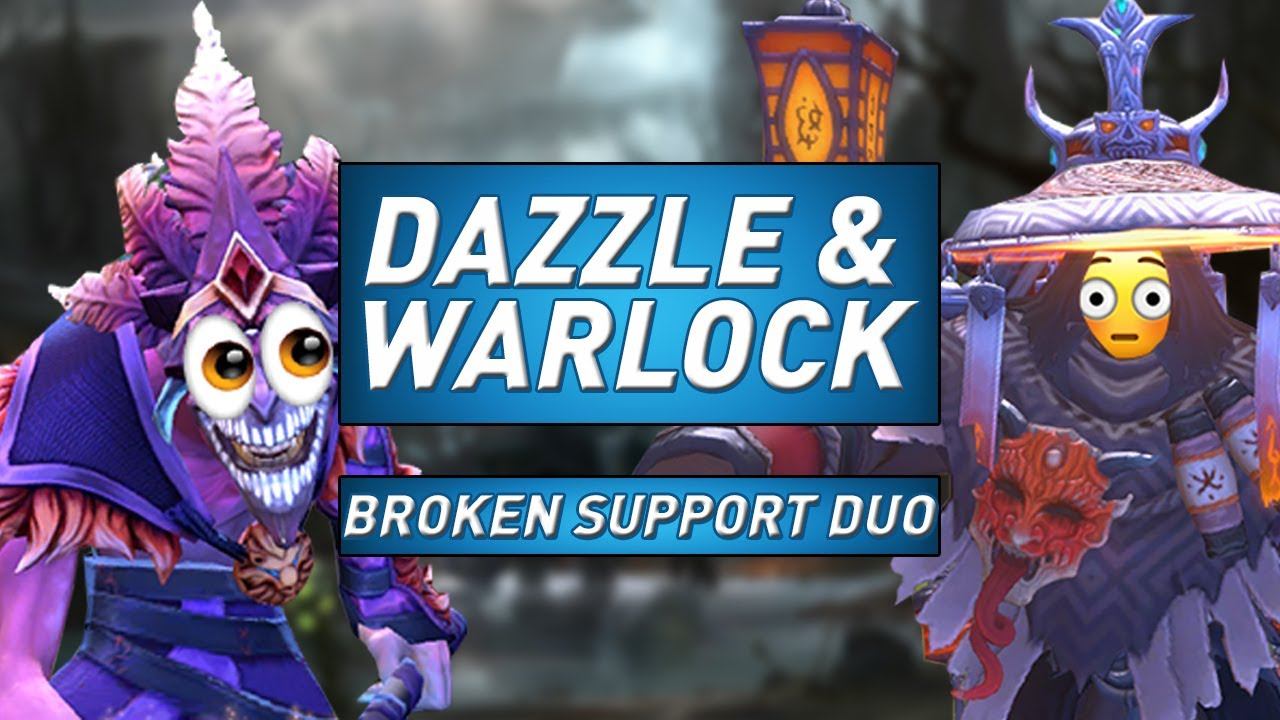 DAZZLE & WARLOCK: BROKEN SUPPORT DUO - Dota 2 смотреть онлайн