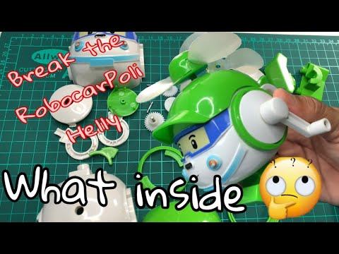 What's inside Robocar POLI Toys | Break the Helly from Robocar POLI one by one . смотреть онлайн