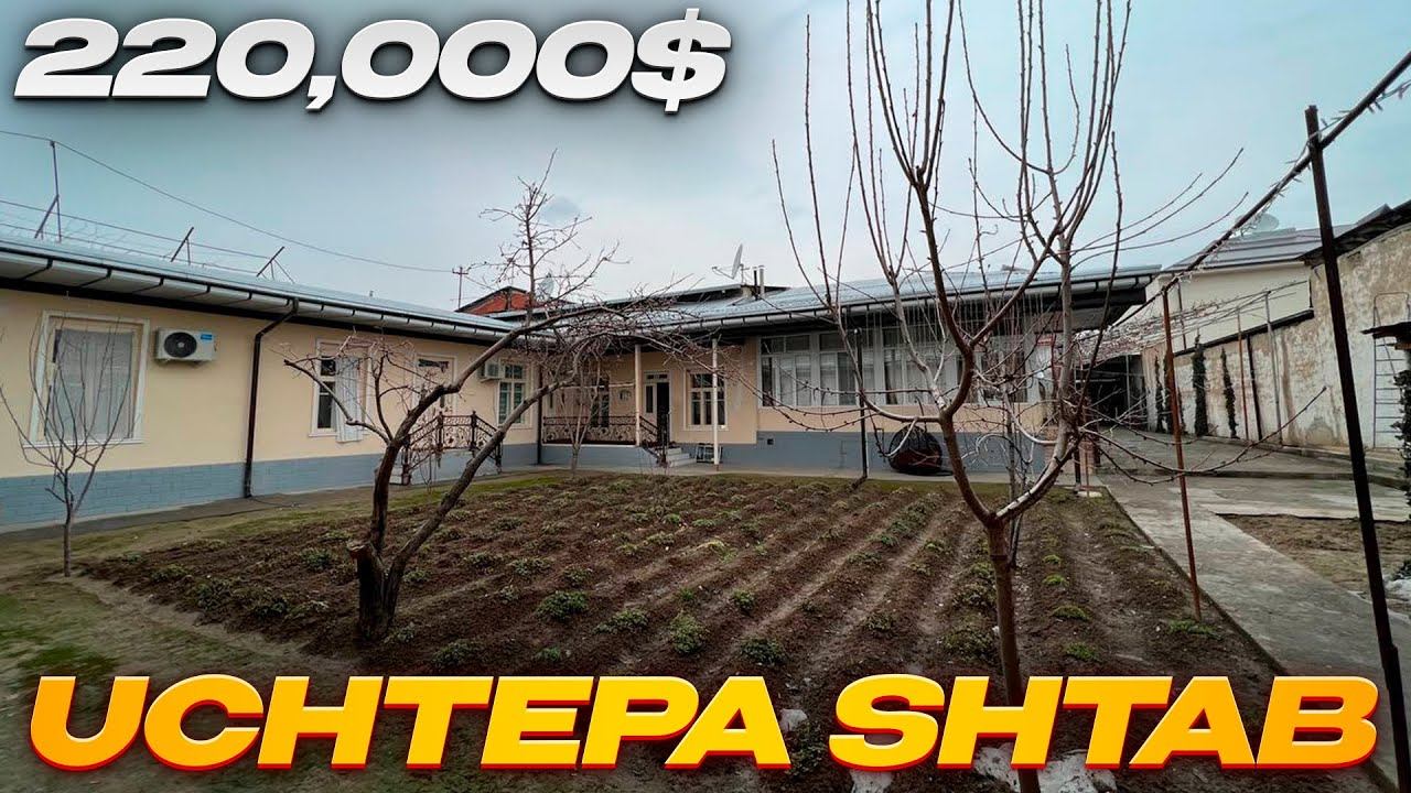 220.000$ УЧТЕПА ШТАП 7,40 СОТИХ 8 ХОНА тел: +998 33-397-55-55 #toshkent #hovli #uylar смотреть онлайн