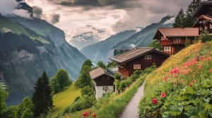 Аксальп Бриенц, Швейцария пешеходная экскурсия 4K  - самая красивая деревня | #шариклайф