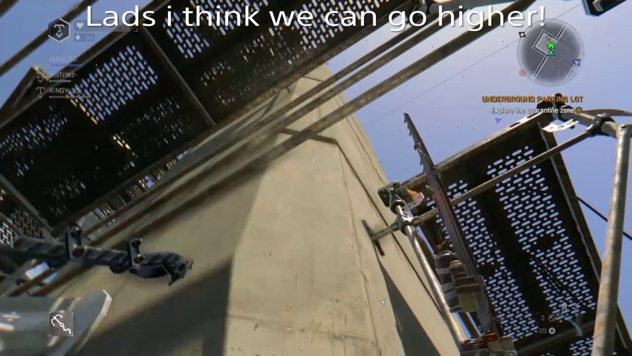 Dying Light bridge climb - Safe zone, blueprint, flag & trophy смотреть онлайн