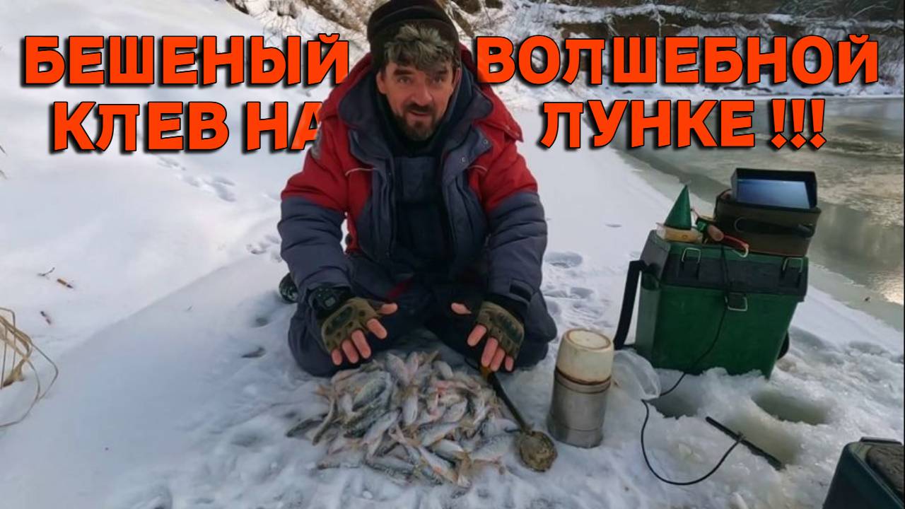 БЕШЕНЫЙ КЛЕВ НА ВОЛШЕБНОЙ ЛУНКЕ !!! Первый лед 25 ноября 2024г. смотреть онлайн