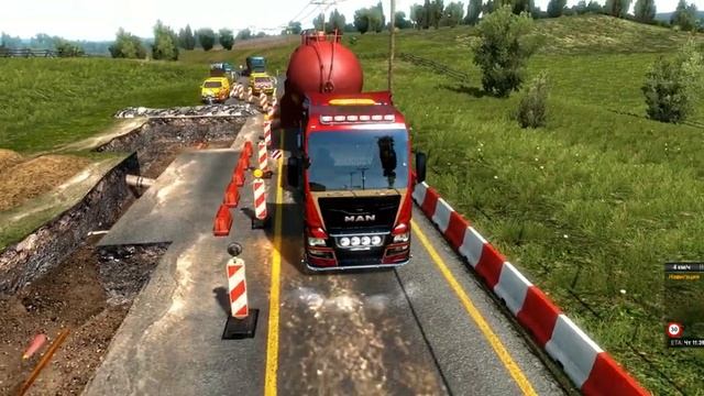 Euro Truck Simulator 2 | Внезапное узкое место!)) смотреть онлайн