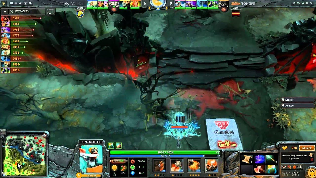 Dota 2 - TI3 - Dendi Destroy TongFu as Pudge (7 Fountain Hooks) смотреть онлайн