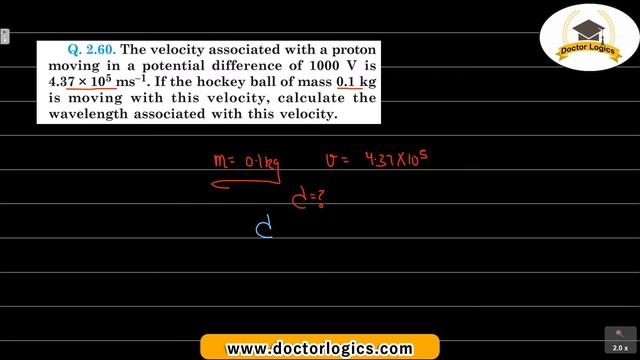 The velocity associated with a proton moving in a potential difference of 1000 V is 4.37 x 10ms-1 смотреть онлайн