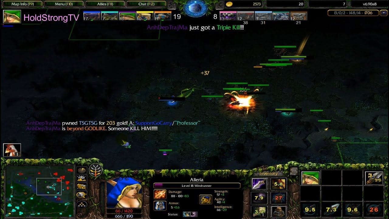DOTA 1 Windranger Alleria Beyond GODLIKE смотреть онлайн