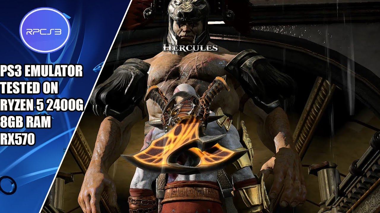 RPCS 3 PS3 Emulator God Of War 3 Kratos Vs Hercules смотреть онлайн