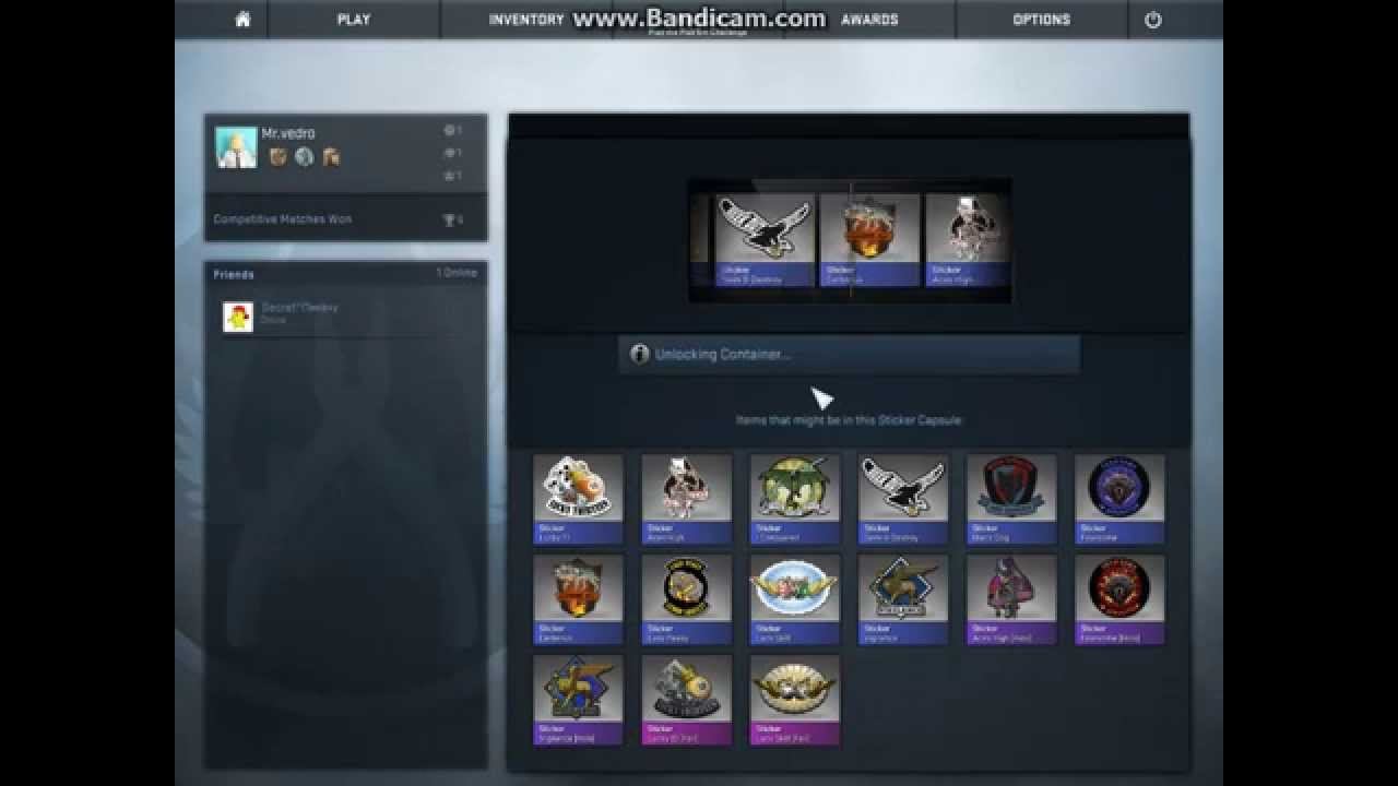 CS:GO открытие капсулы смотреть онлайн
