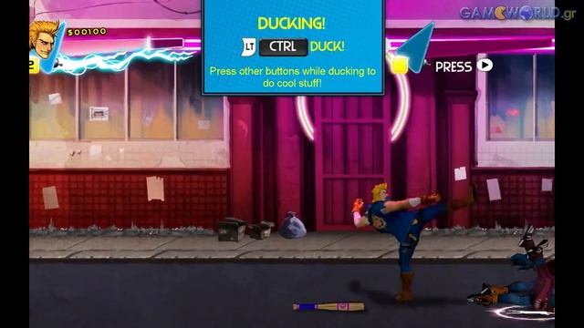 Double Dragon Neon gameplay video смотреть онлайн