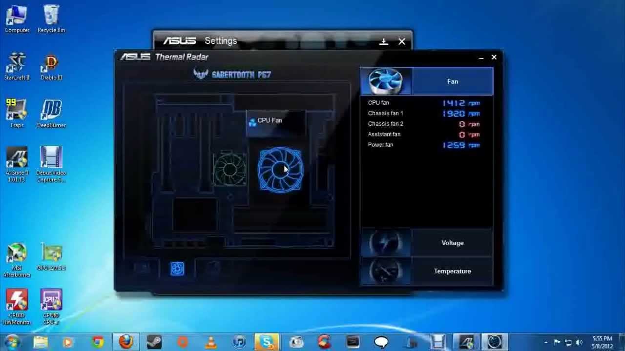 ASUS AI Suite II: Overclock Aftermath - Fan Control Speeds смотреть онлайн