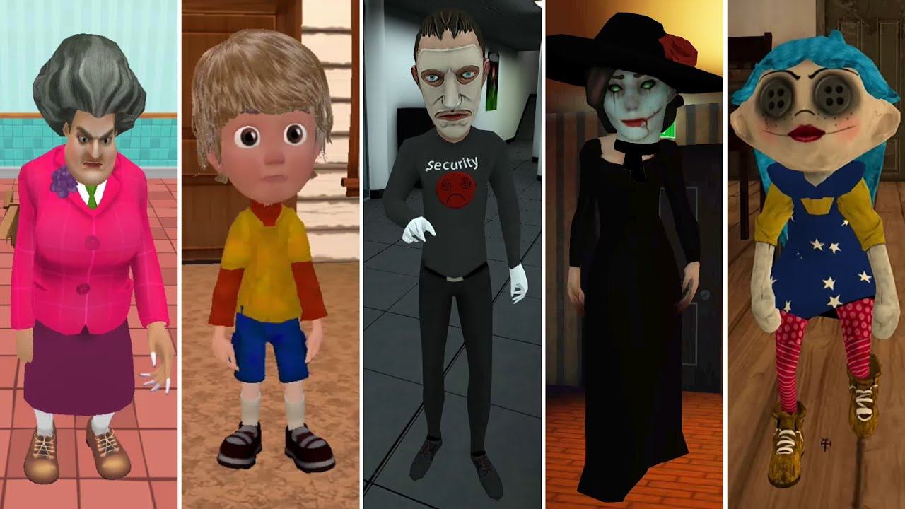Granny's Farm Neighbor,Horror Village Evil Teacher,Scary Doll,Smiling X Corp,Prankster 3D смотреть онлайн