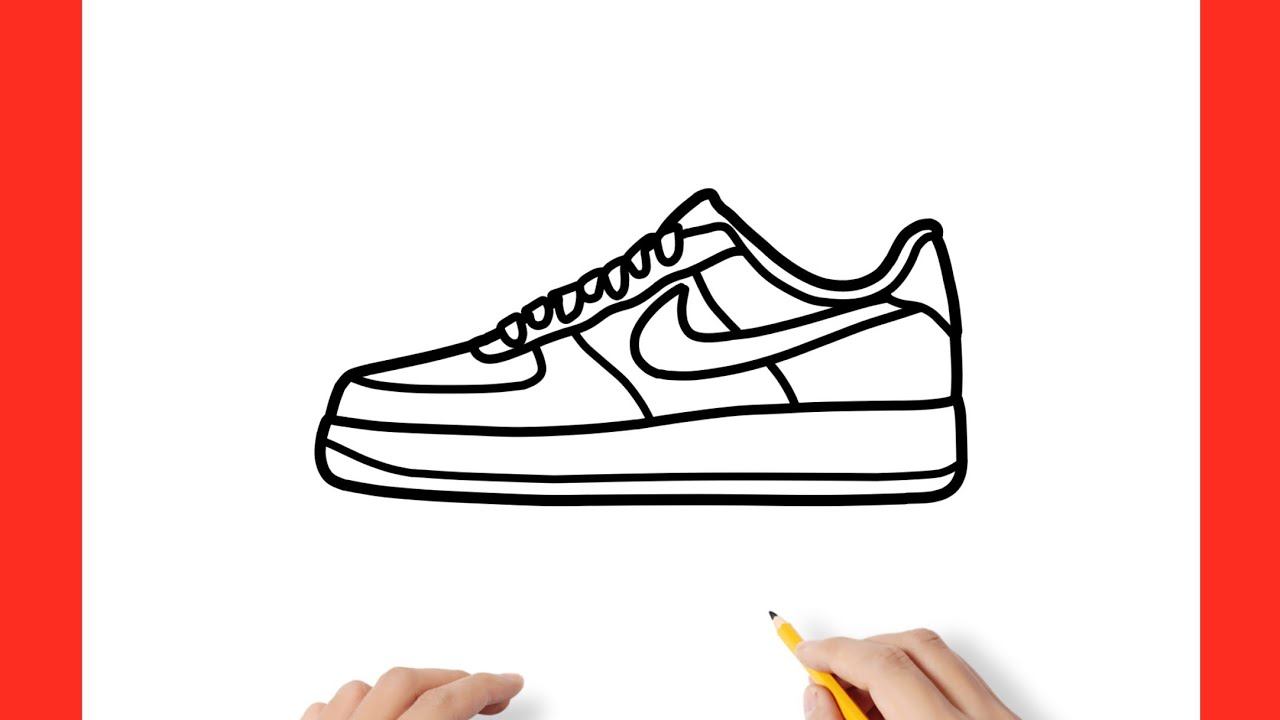 How to draw a NIKE AIR FORCE sneakers step by step / drawing nike air force 1 shoes easy смотреть онлайн
