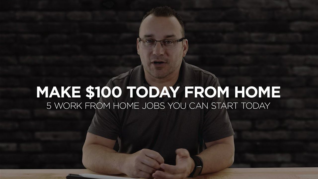 5 Work From Home Jobs That Make You 100/Per Day or More смотреть онлайн