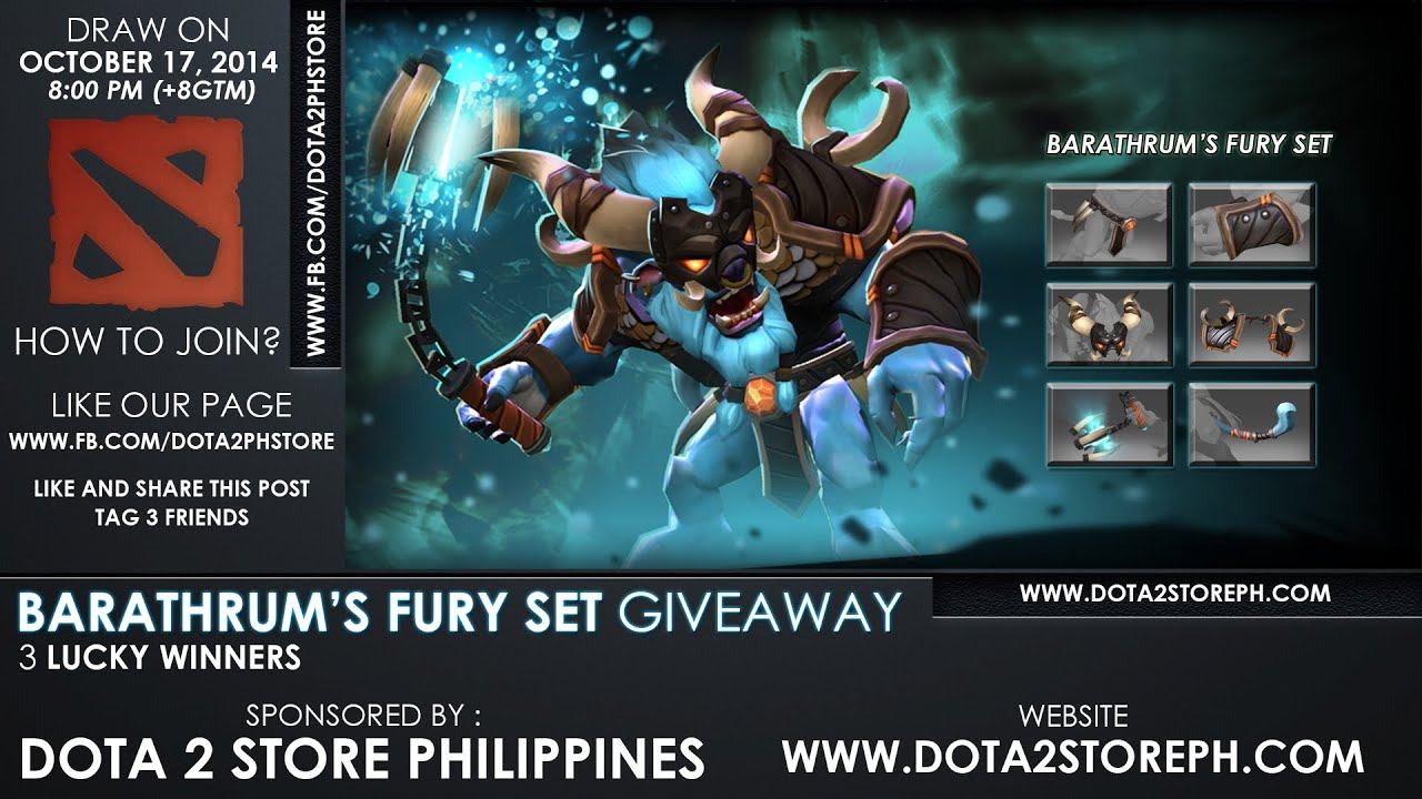 DOTA2STOREPHILIPPINES - Barathrum's Fury Set Giveaway Winners | Oct. 17, 2014 смотреть онлайн