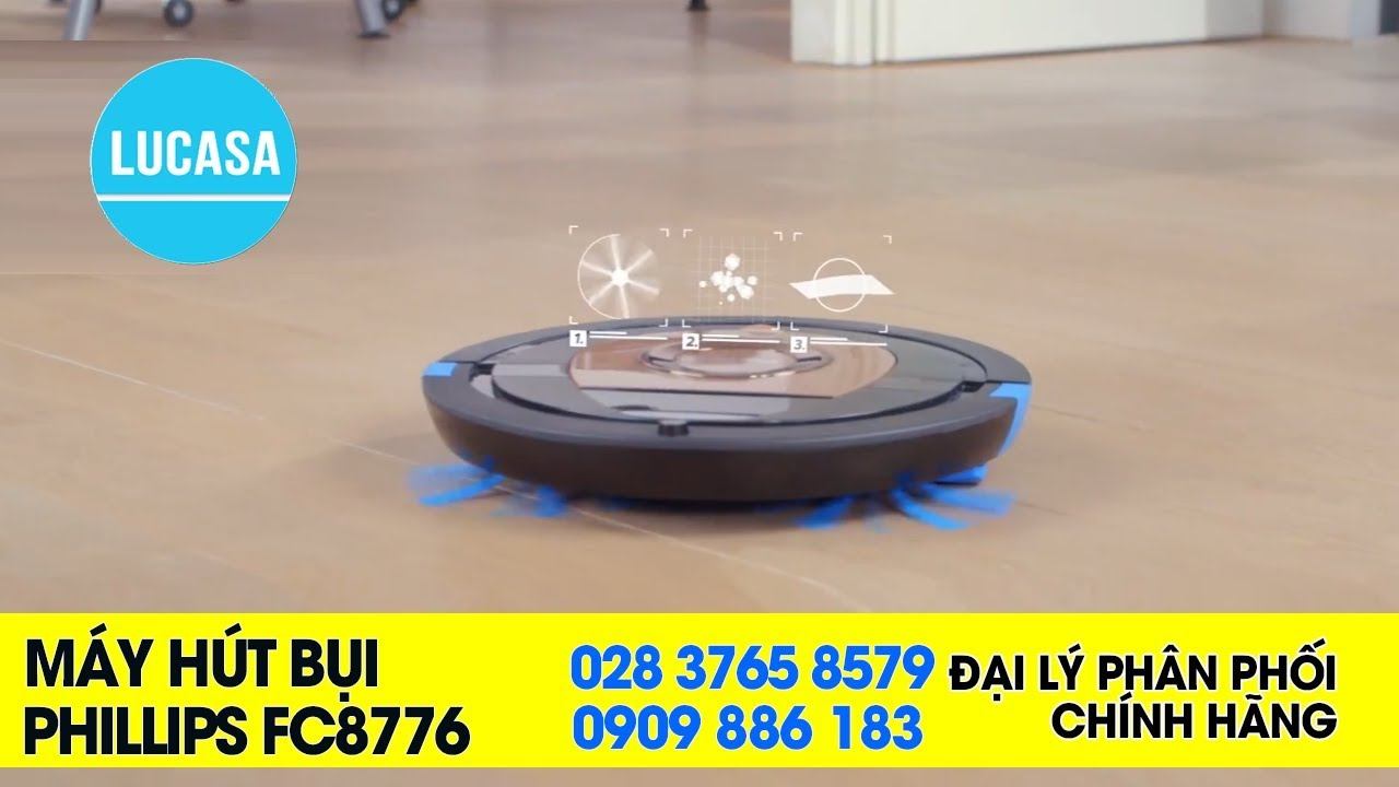 Máy hút bụi tự động Philips FC8776 смотреть онлайн