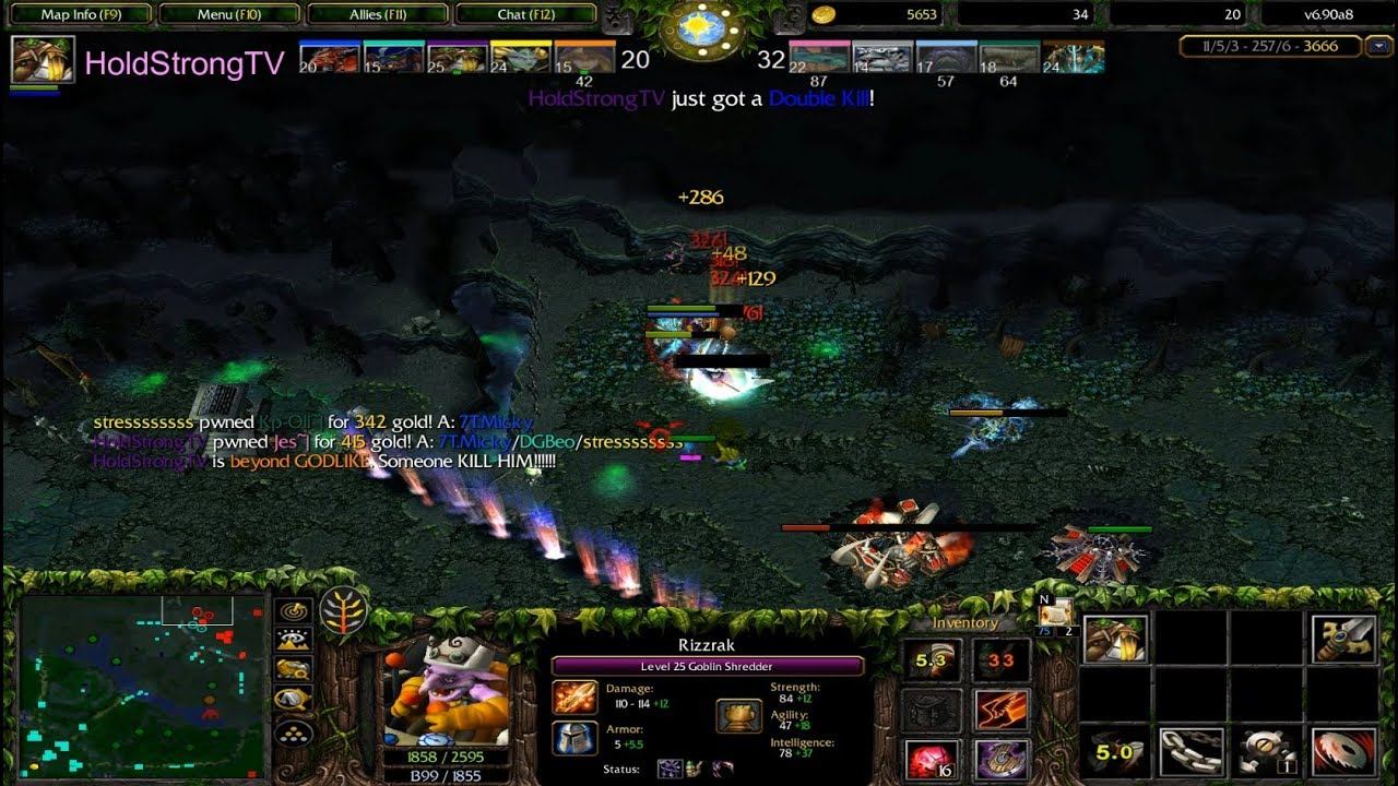 DOTA 1 Goblin Shredder Rizzark Beyond GODLIKE #3 смотреть онлайн