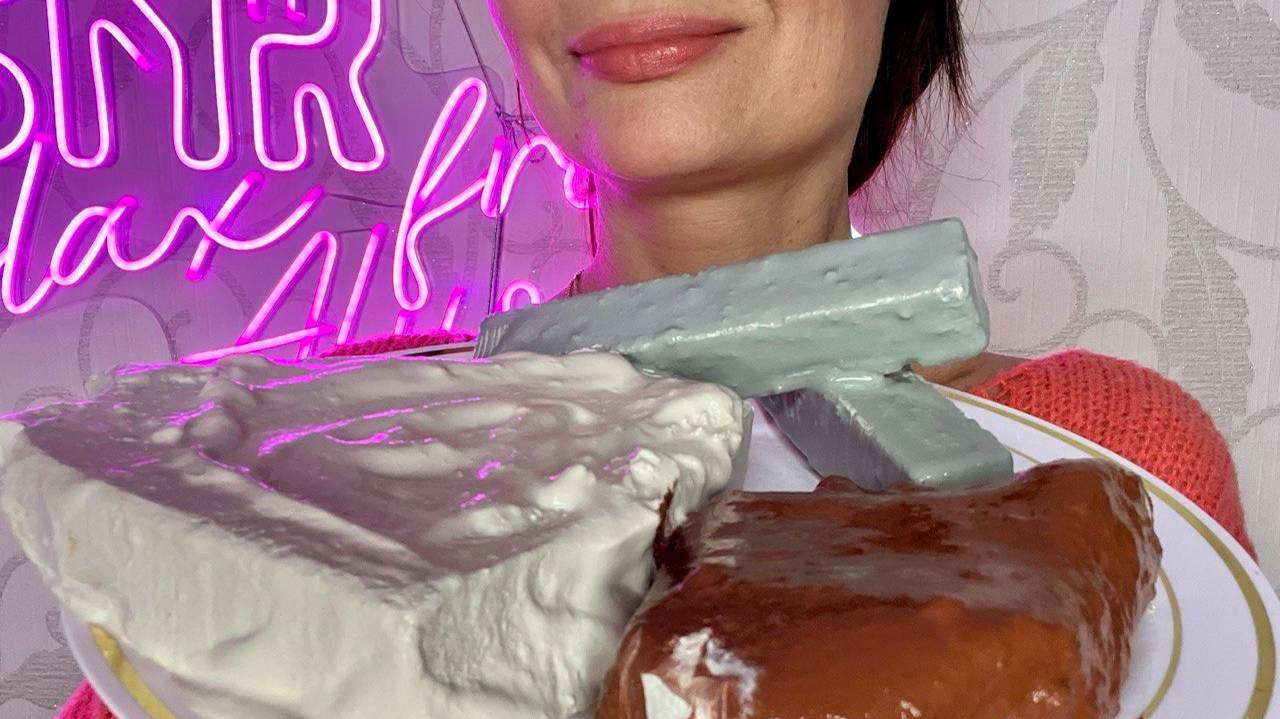 ASMR crunch of wet chalk in paste_ Мокрый хруст мелом в пасте, чавканье😋🤣💥#asmr #asmrsounds смотреть онлайн