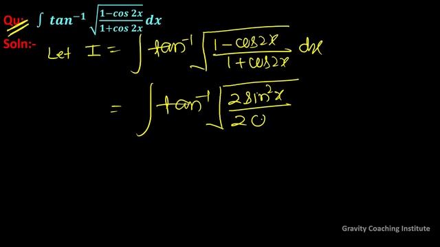 Q91 | Integration of tan^(-1)√(1-cos2x)/(1+cos2x) | Integral of tan^(-1)√(1-cos2x)/(1+cos2x) смотреть онлайн