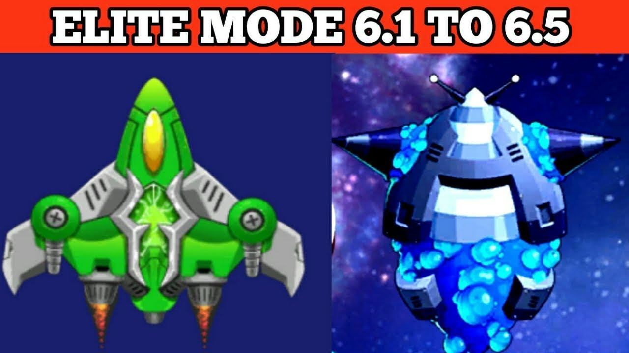 Space shooter galaxy attack Gameplay | Elite Mode 6.1 To 6.5 Level смотреть онлайн