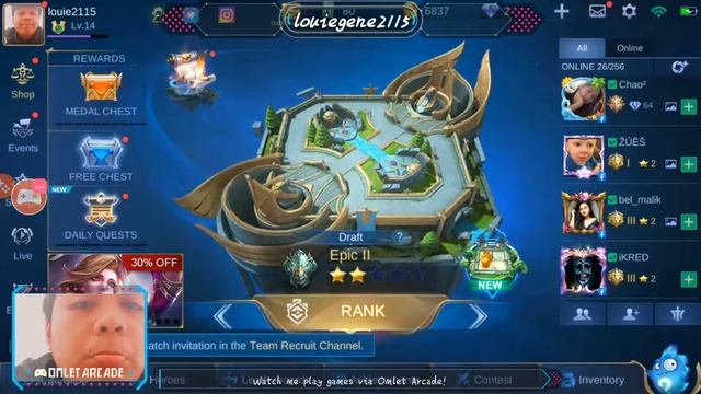 Watch me stream Mobile Legends: Bang Bang on Omlet Arcade! смотреть онлайн