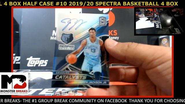2019/20 SPECTRA BASKETBALL 4 BOX HALF CASE #10 смотреть онлайн