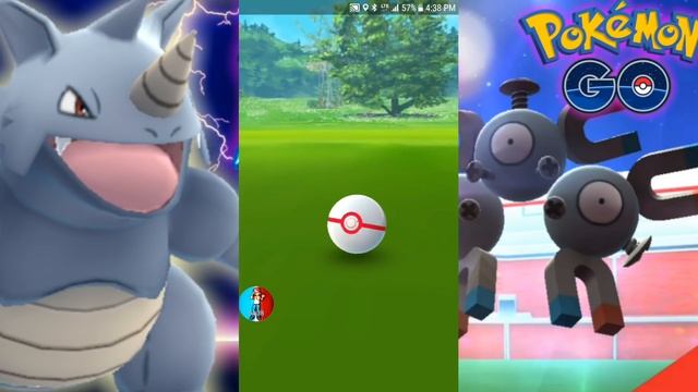 POKEMON GO ONE RHYDON VS NEW MAGNETON RAID BOSS смотреть онлайн