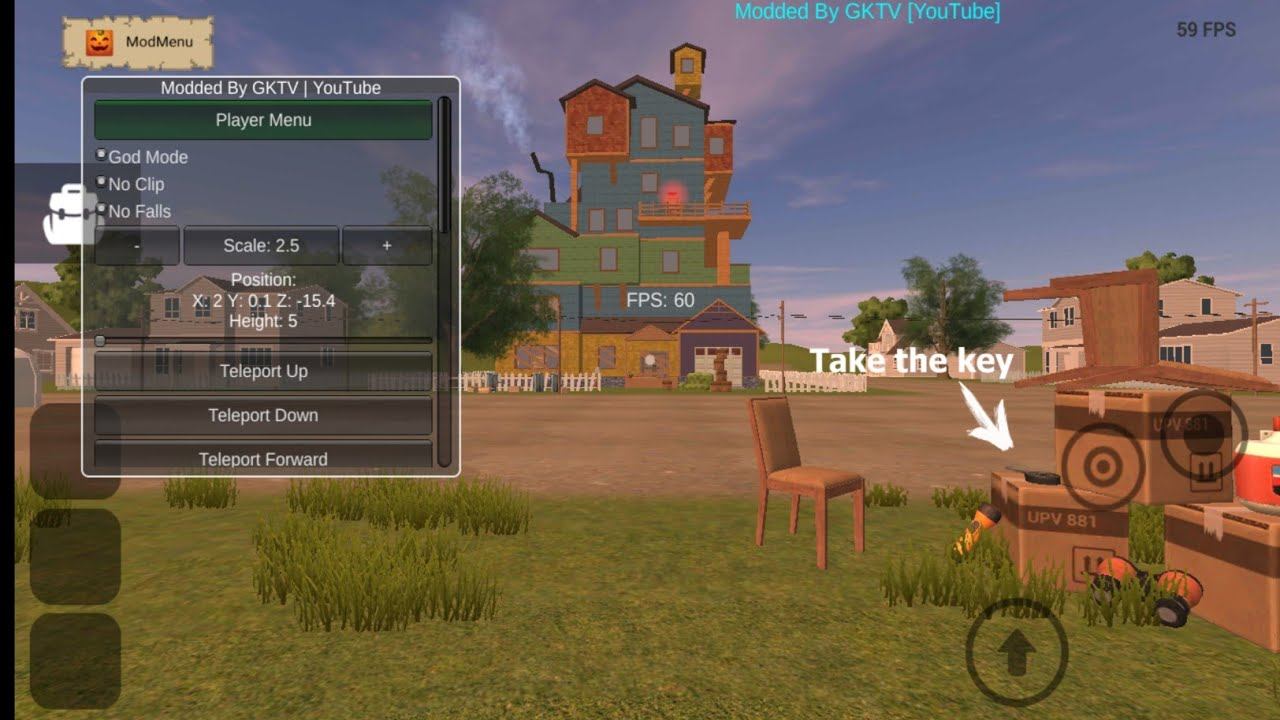 Angry Neighbor V2.6 ModMenu By PumpkinHacker (GKTV)