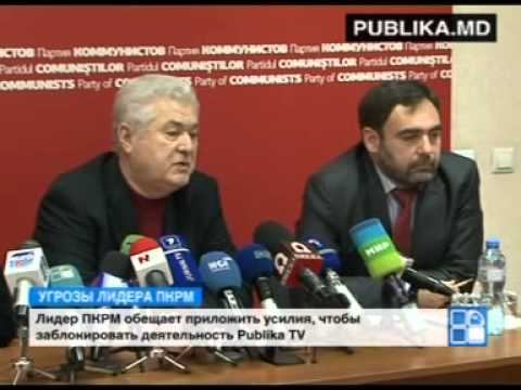 Воронин обещает приложить усилия, чтобы заблокировать деятельность Publika TV