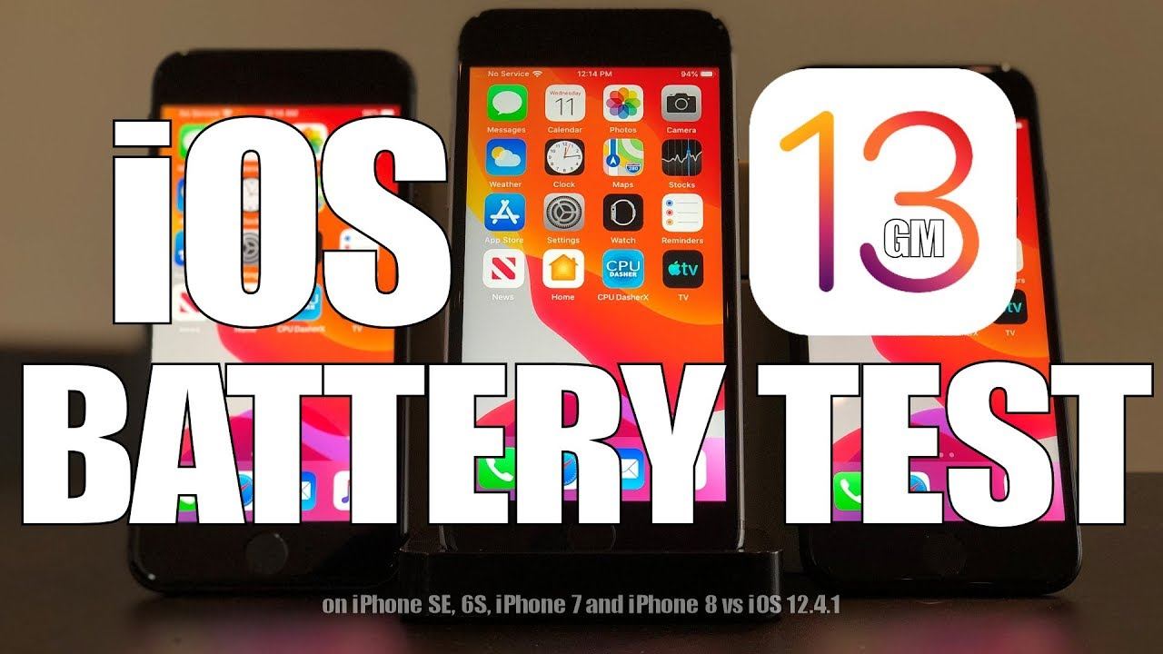 iOS 13 GM Battery Performance Test смотреть онлайн