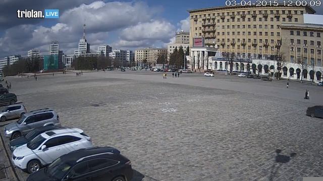 Triolan.Live - Харьков, площадь Свободы (03-04-2015) смотреть онлайн