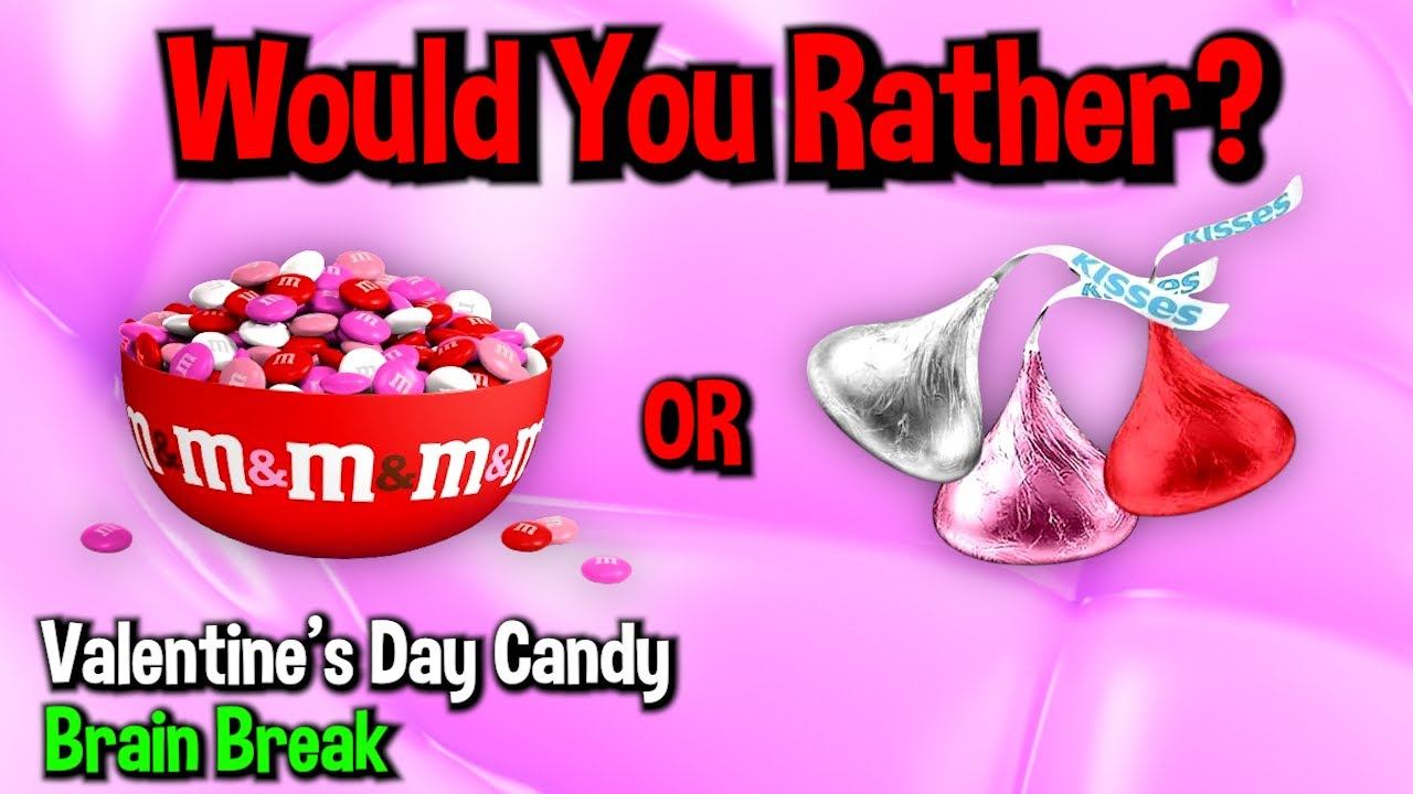 Would You Rather? Workout! (Valentine Candy Edition) - Family Fun Fitness Activity - Brain Break смотреть онлайн