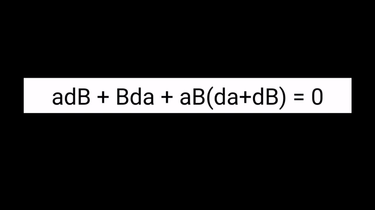adB+Bda+aB(da+dB) =0 смотреть онлайн