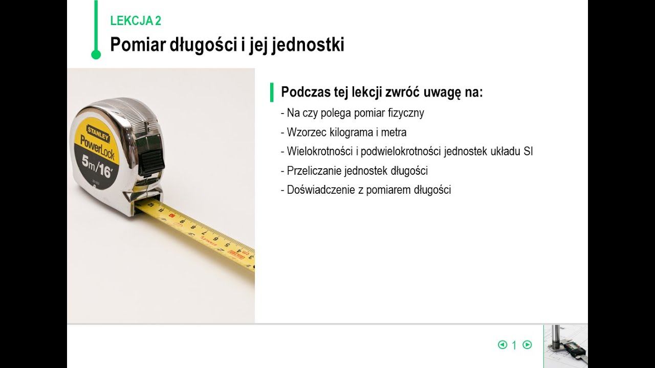 Fizyka - Klasa 7 - Pomiar Długości I Jej Jednostki