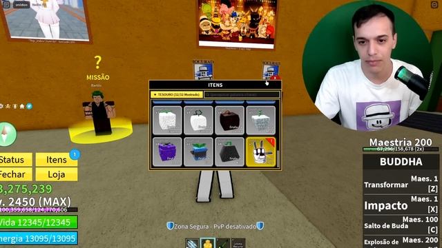 COMO CONSEGUIR FRUTA PERMANENTE DE GRAÇA NO BLOX FRUITS! смотреть онлайн