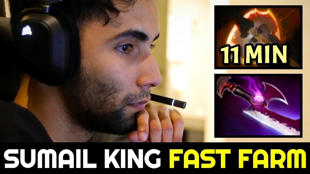 SUMAIL King Super Fast Farm with 11min Battle Fury Dota 2 смотреть онлайн