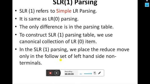 Week#10 SLR(1) Parser Part 1 смотреть онлайн