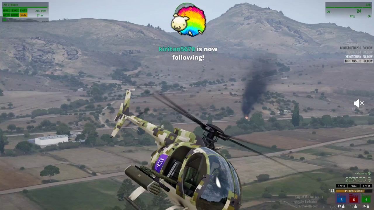 ArmA 3: King of the Hill / 60 FPS / HD / нагибаем на PAWNEE смотреть онлайн