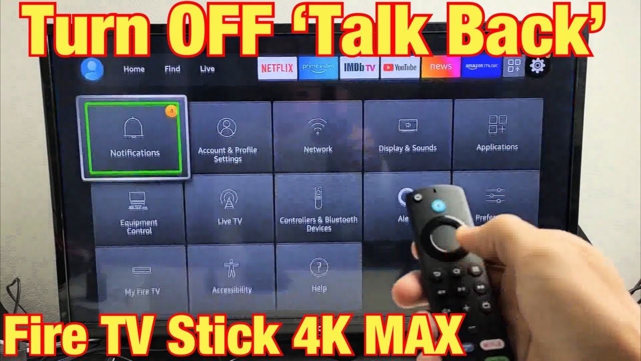 Fire TV Stick 4K MAX: How to TURN OFF ‘Talk Back’ (Screen Reader, Audio Guidance, Voice View) смотреть онлайн