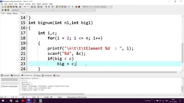 C programming | User define functions() | Bansal coding class | p15 . смотреть онлайн
