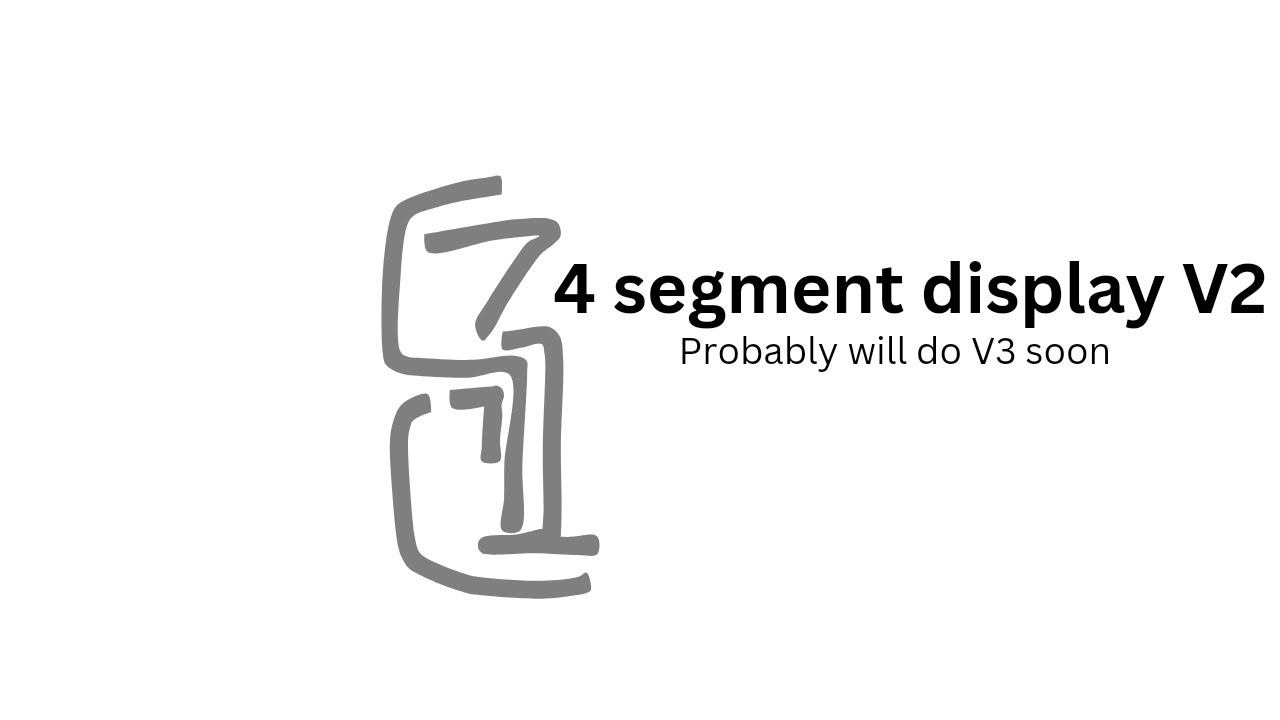 4 segment display V2 смотреть онлайн