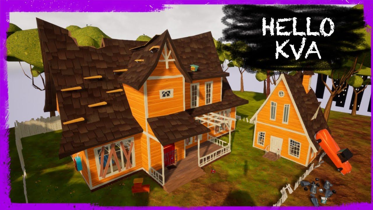 HELLO NEIGHBOR MOD KIT: HELLO KVA [ALPHA 1] | PART 1 | - HOUSE WITH PARKOUR смотреть онлайн
