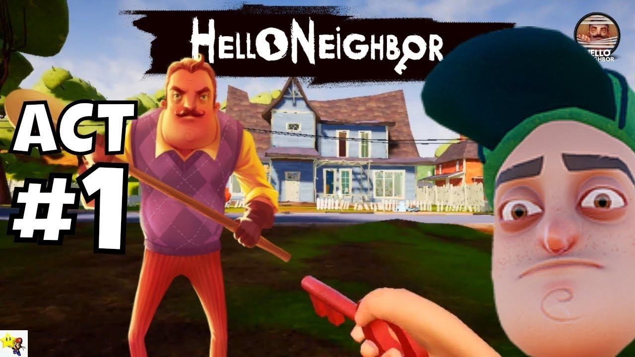 Спидран Hello Neighbor 1 акт смотреть онлайн