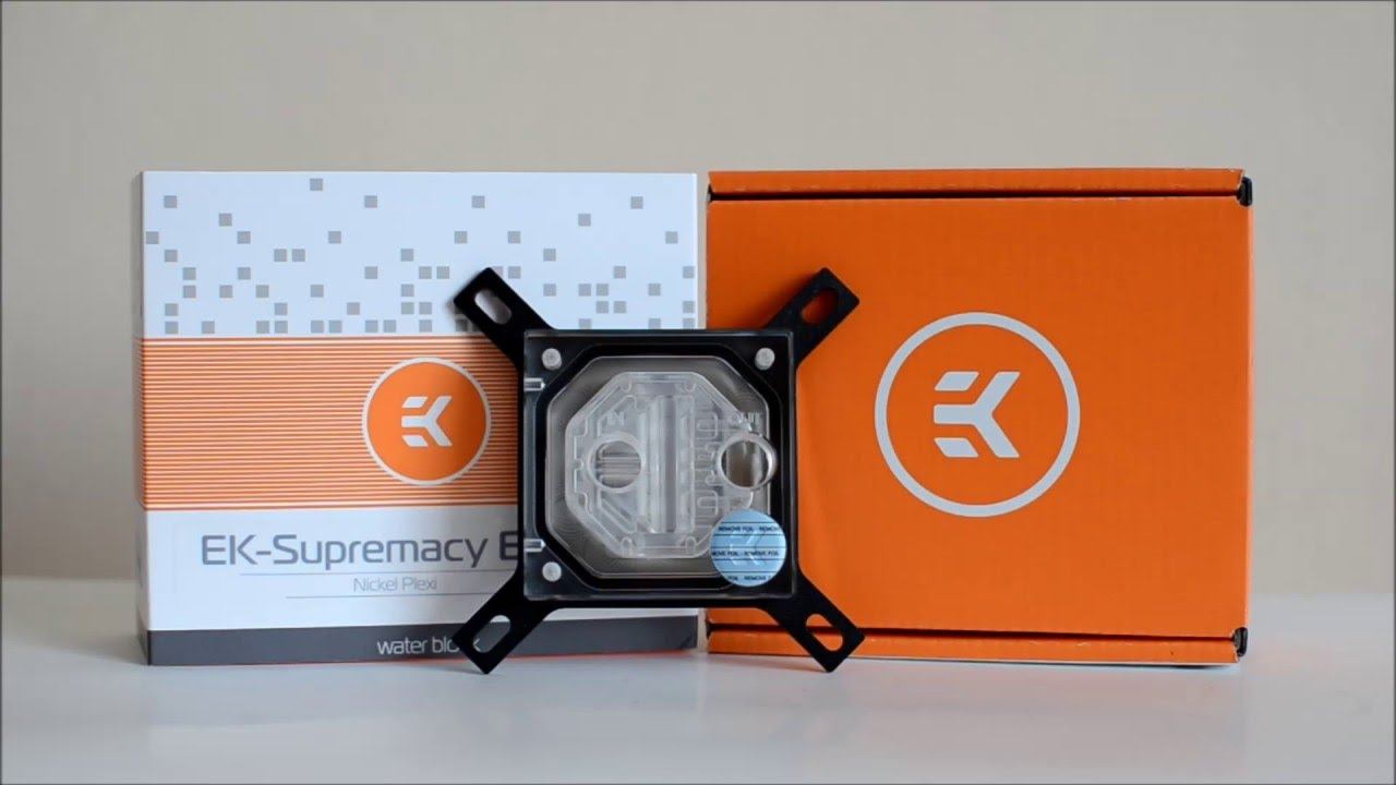EKWB EK-Supremacy EVO - Nickel (PLEXI) [EN] смотреть онлайн