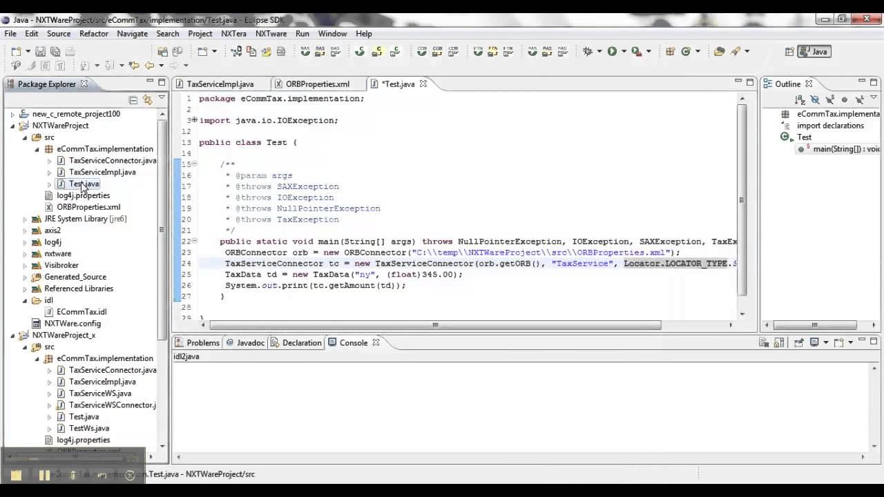 CORBA Development with NXTware Remote Part 4 смотреть онлайн