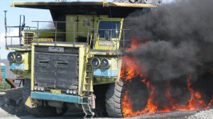 ПОЖАР БЕЛАЗА